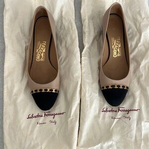 Ferragamo pumps size 6 1/2. Worn only a couple times.